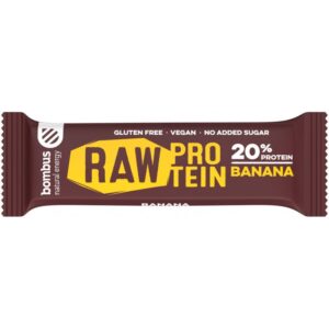 Baton proteic cu banane, 20% proteine, 50g Bombus
