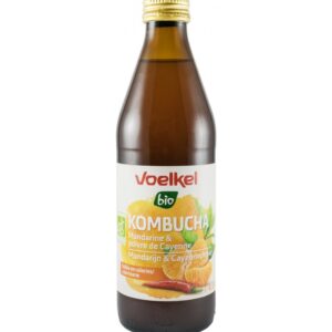 Bautura bio Kombucha cu mandarine si piper cayenne, 0,33L Voelkel