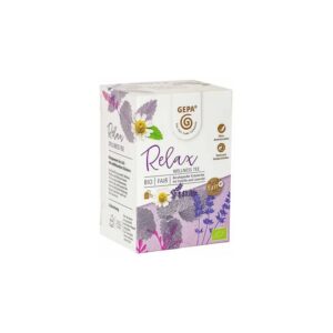 Ceai bio si fairtrade Relax Wellness, 30g 20 pliculete a 1,5g Gepa