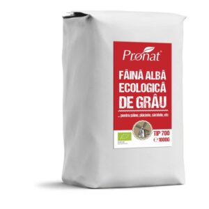 Faina alba de grau bio, 1kg tip 700 Pronat