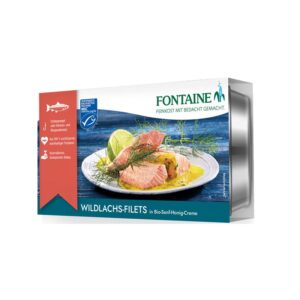 File de somon salbatic in sos bio cu miere si mustar, 200g Fontaine