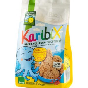 Karibix Biscuiti bio din faina integrala de ovaz indulciti cu fructe, 125g Bohlsener Muhle