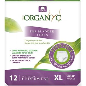Lenjerie intima de protectie pentru incontinenta urinara, 12 buc. marimea XL, Organyc