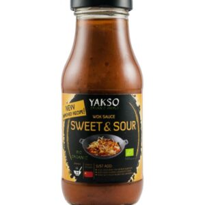Sos bio pentru wok, dulce-acrisor, 240ml Yakso