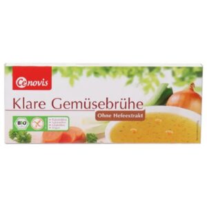 Supa clara de legume bio fara extract de drojdie, 132g cenovis