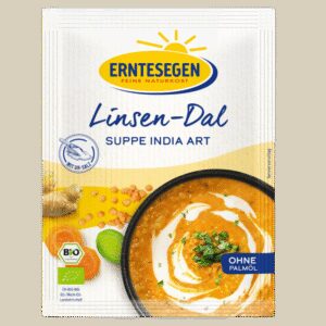 Supa de linte rosie bio in stil indian, 65g erntesegen
