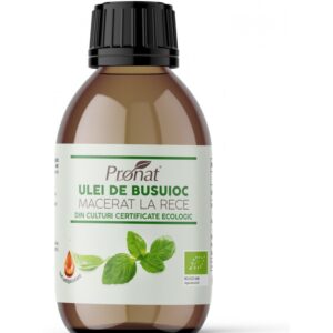 Ulei bio de busuioc macerat la rece, 100ml Pronat