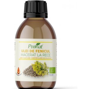 Ulei bio de fenicul macerat la rece, 100ml Pronat