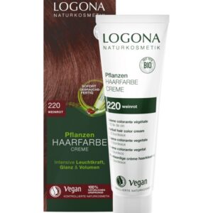 Vopsea de par crema, Rosu vin 220, 150ml Logona