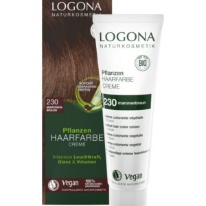 Vopsea de par crema, Saten Teak 230, 150ml Logona