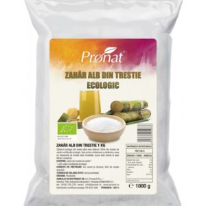 Zahar alb bio din trestie, 1kg Pronat