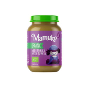 Piure de legume cu curcan bio 6+ luni 190g Mamuko