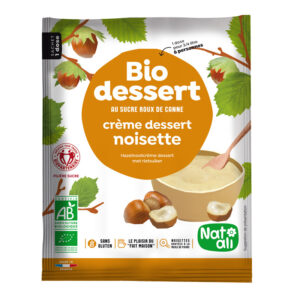 Desert crema cu alune de padure bio 60g Nat-ali