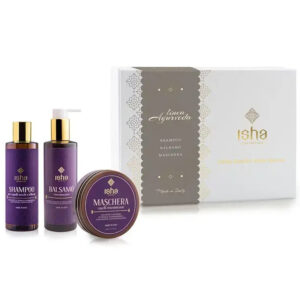 Set cadou ritual ayurvedic pentru par - sampon  balsam  masca Isha