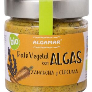 Crema tartinabila cu alge  morcovi si turmeric bio 180g Algamar